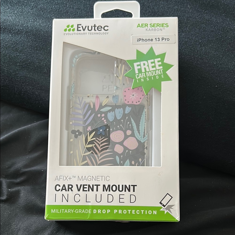 iPhone 13 Pro Case with Car Vent Mount - Black